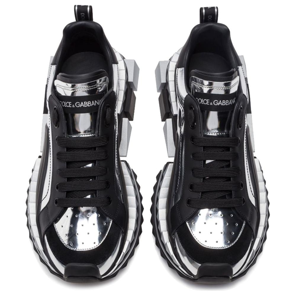 Dolce & Gabbana Black Leather Di Calfskin Sneaker