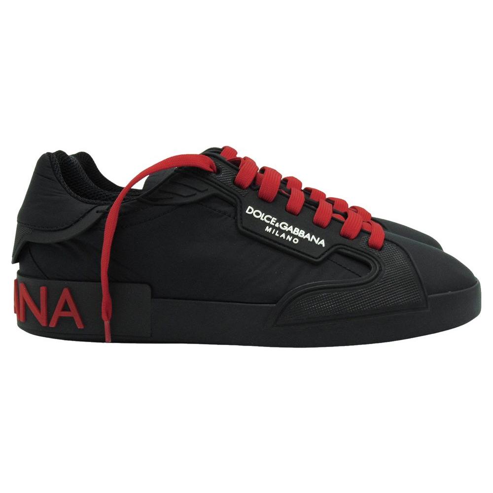 Dolce & Gabbana Black Polyester Sneaker Dolce & Gabbana