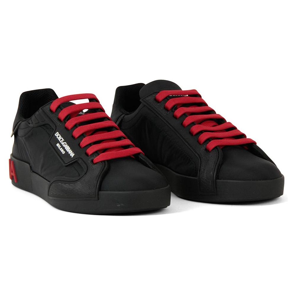 Dolce & Gabbana Black Polyester Sneaker Dolce & Gabbana