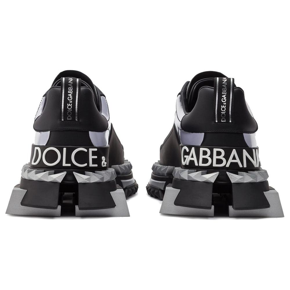 Dolce & Gabbana Black Leather Di Calfskin Sneaker