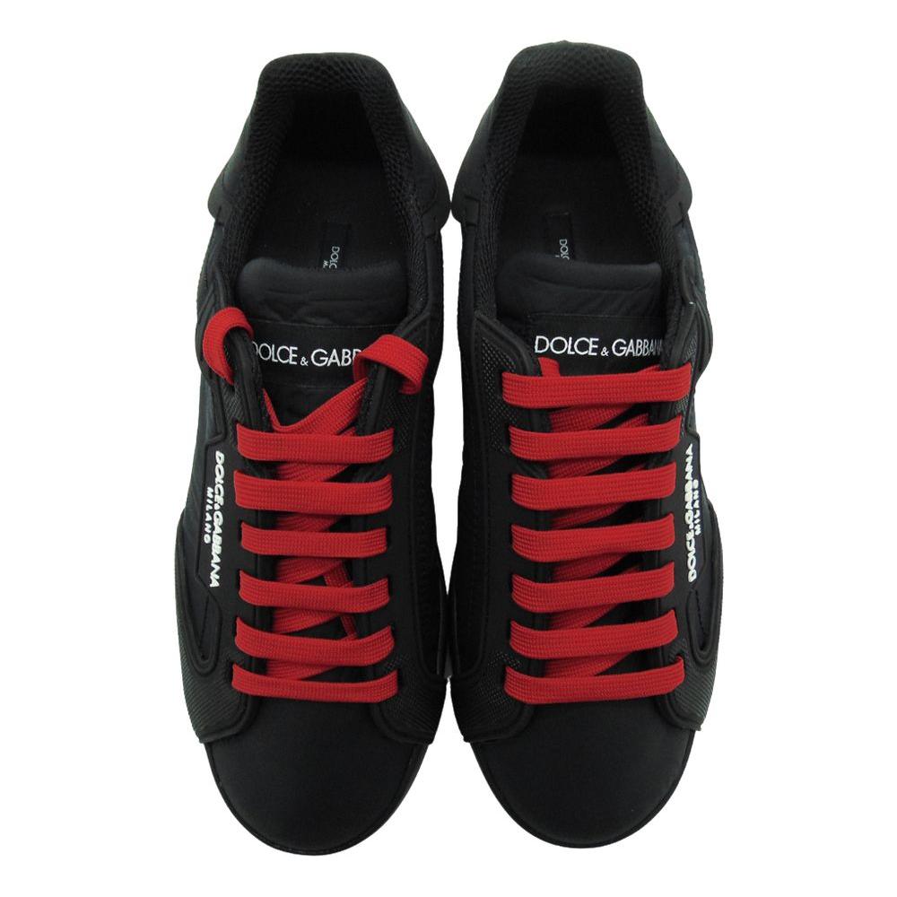 Dolce & Gabbana Black Polyester Sneaker Dolce & Gabbana