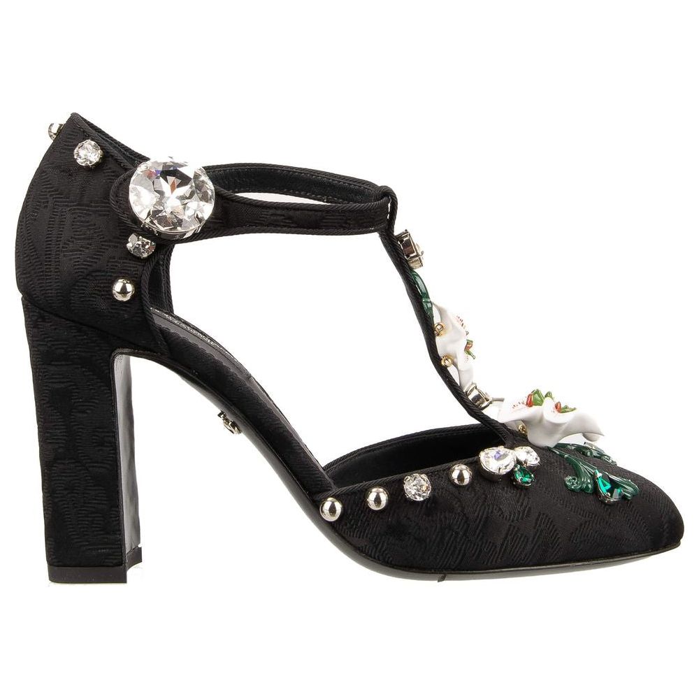 Dolce & Gabbana Black Viscose Pump