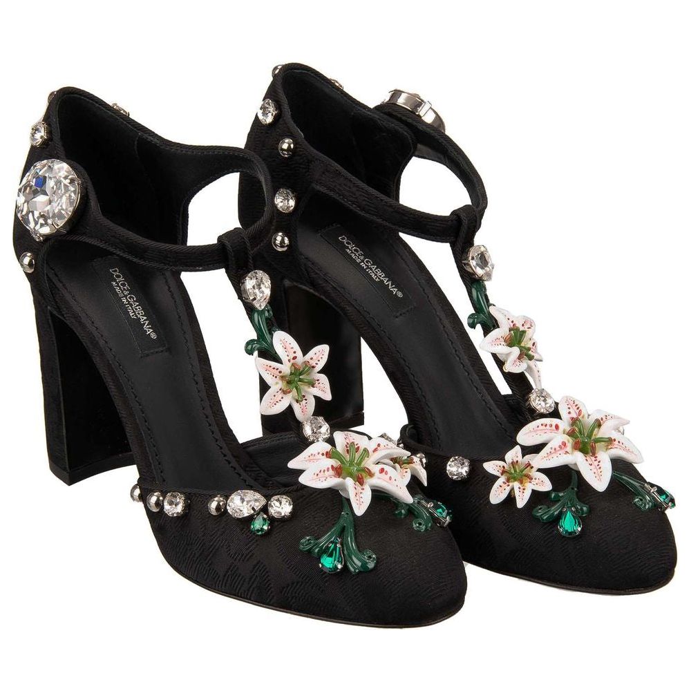 Dolce & Gabbana Black Viscose Pump