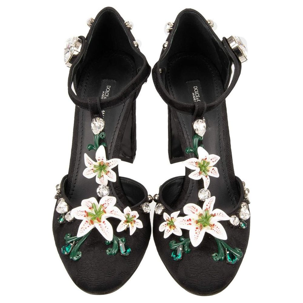 Dolce & Gabbana Black Viscose Pump