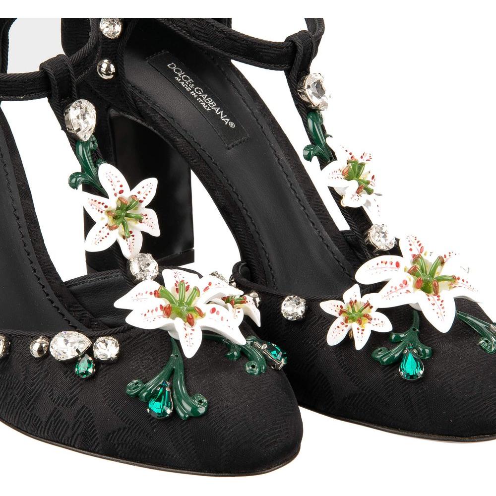 Dolce & Gabbana Black Viscose Pump