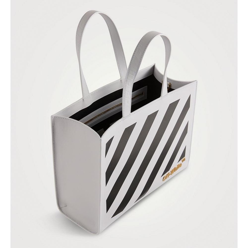 Off-White White Leather Crossbody Bag Off-White