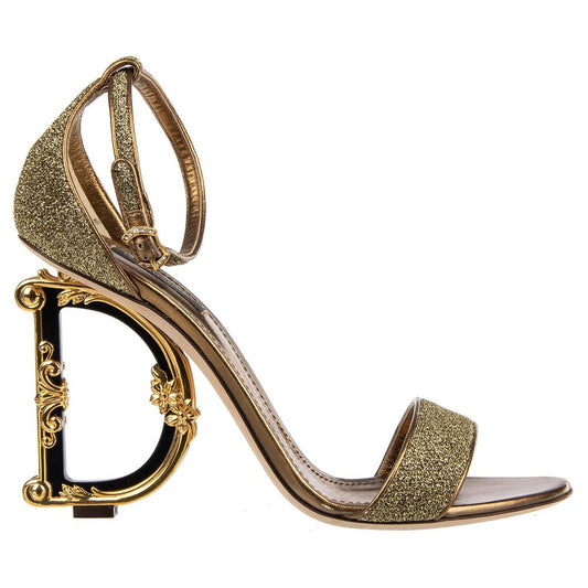 Dolce & Gabbana Yellow Leather Di Lambskin Sandal Dolce & Gabbana