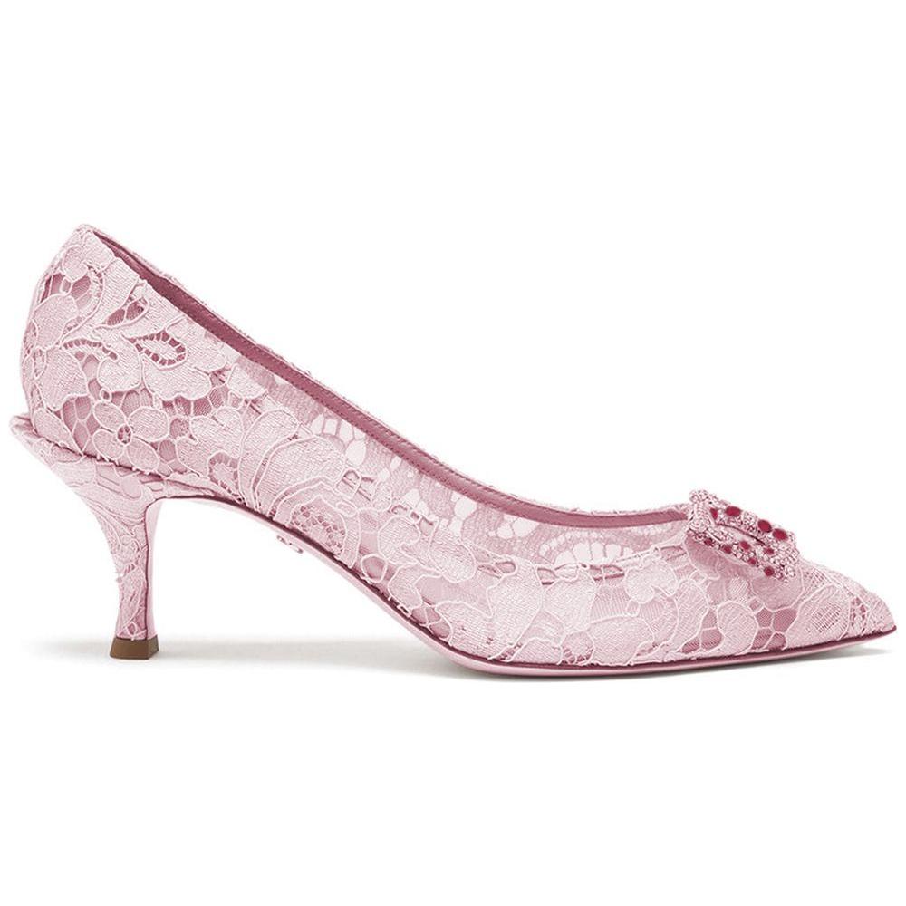 Dolce & Gabbana Pink Viscose Pump