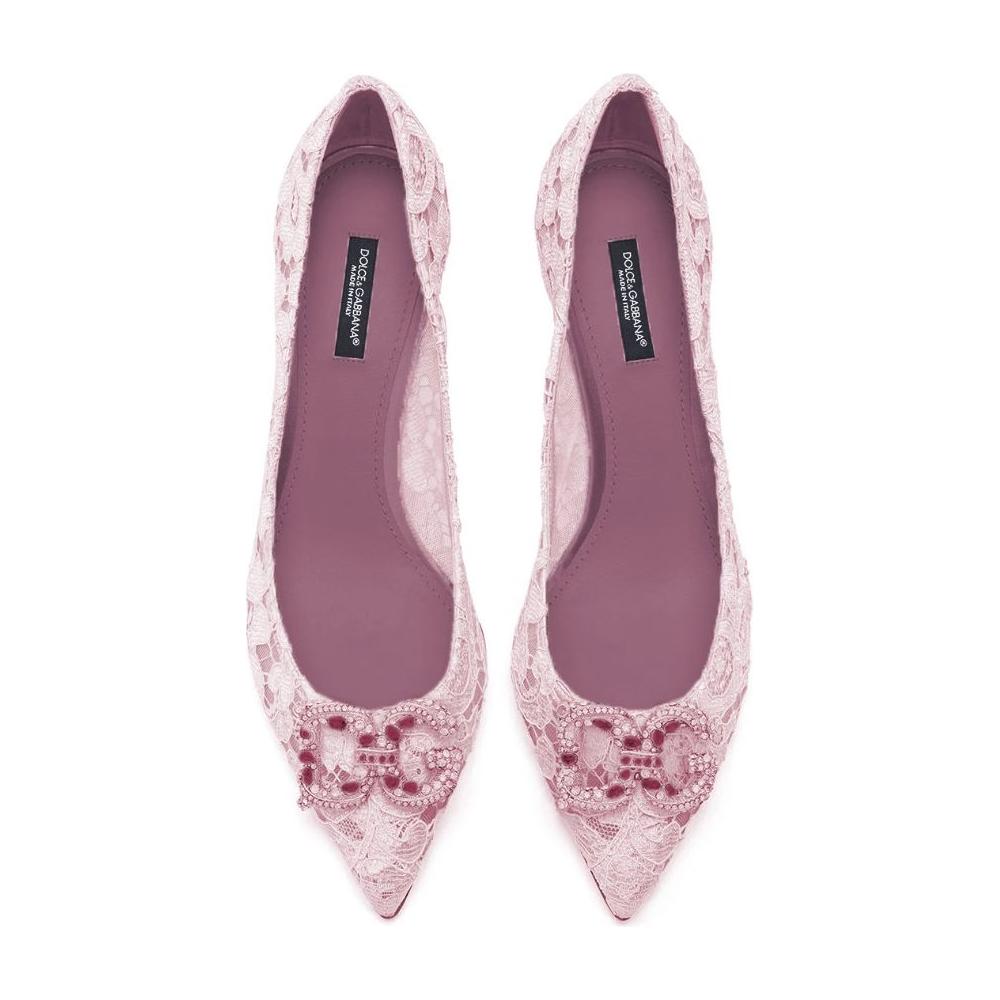 Dolce & Gabbana Pink Viscose Pump