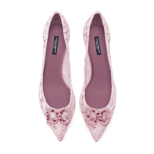 Dolce & Gabbana Pink Viscose Pump Dolce & Gabbana