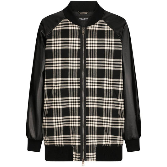 Dolce & Gabbana Black Cotton Jacket Dolce & Gabbana