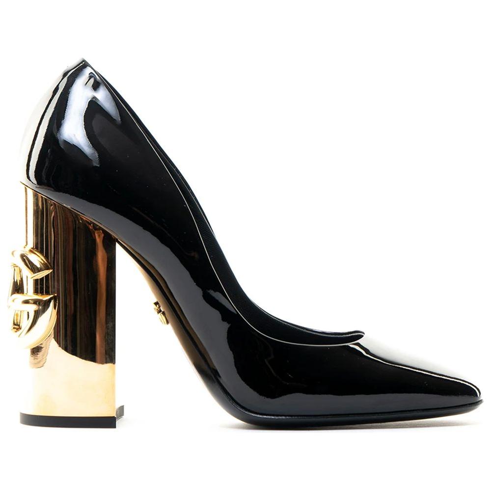 Dolce & Gabbana Black Leather Di Calfskin Pump Dolce & Gabbana