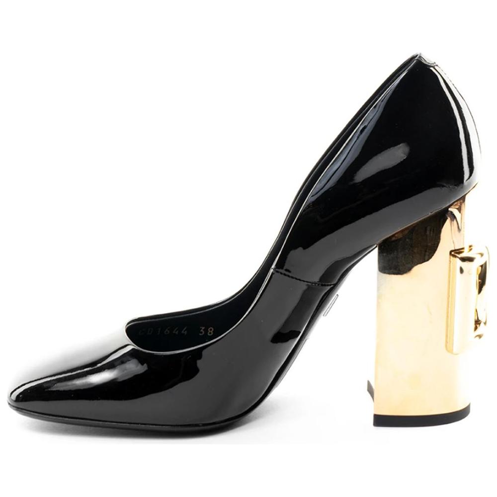 Dolce & Gabbana Black Leather Di Calfskin Pump