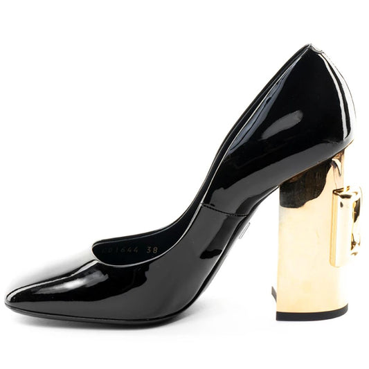 Dolce & Gabbana Black Leather Di Calfskin Pump