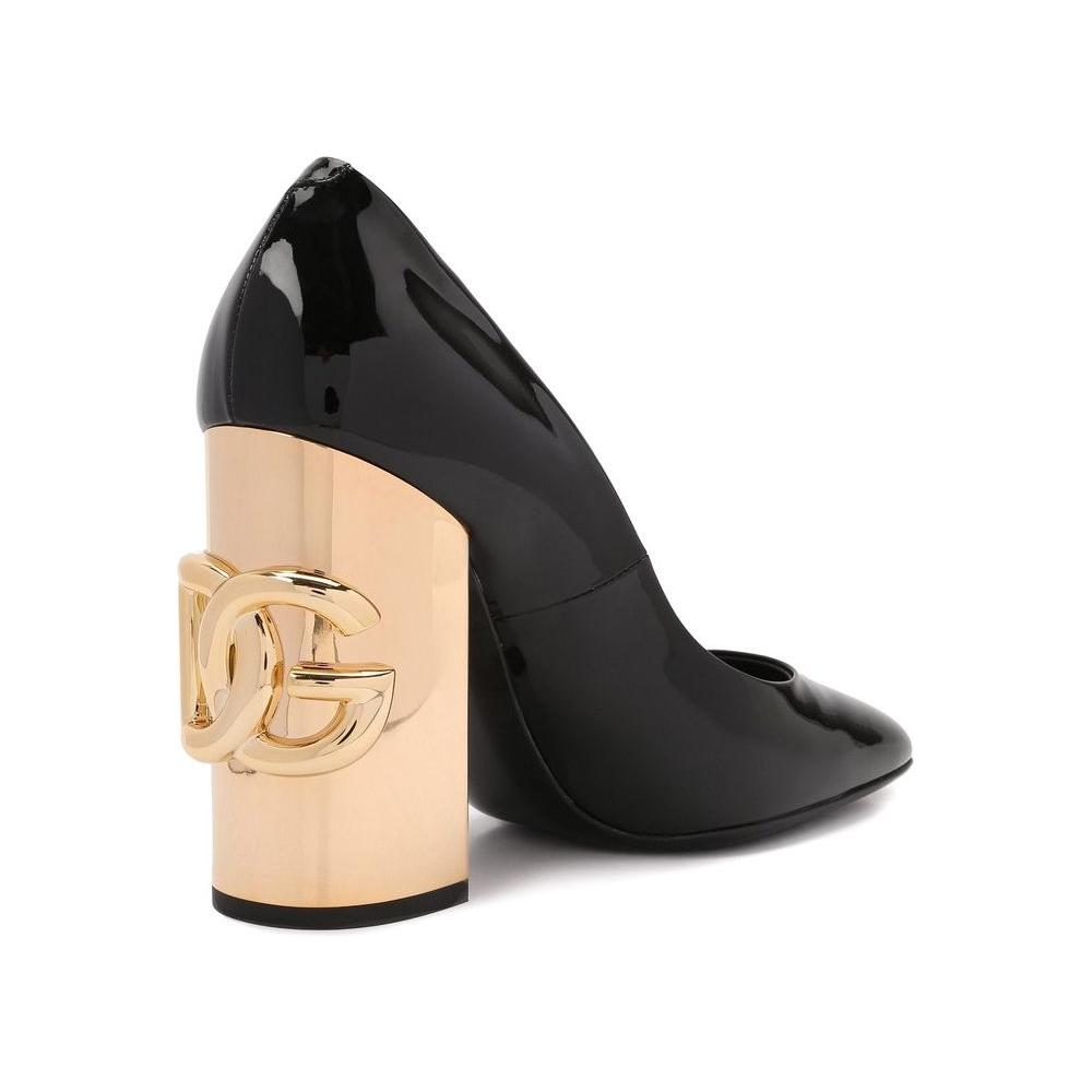 Dolce & Gabbana Black Leather Di Calfskin Pump Dolce & Gabbana