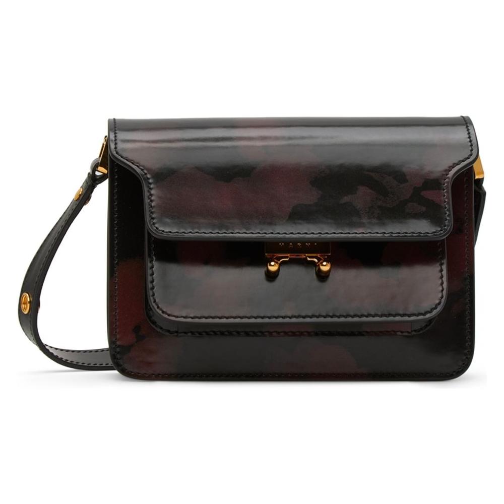 Marni Black Leather Crossbody Bag