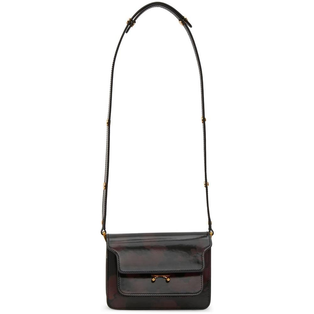 Marni Black Leather Crossbody Bag