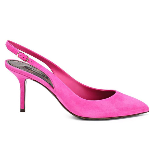 Dolce & Gabbana Fuchsia Leather Di Capra Pump Dolce & Gabbana