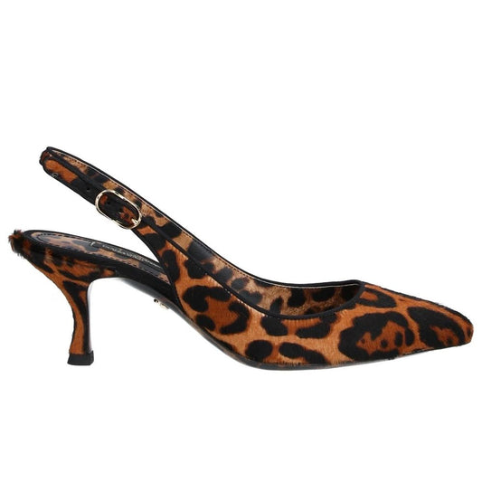 Dolce & Gabbana Brown Leather Di Calfskin Pump Dolce & Gabbana