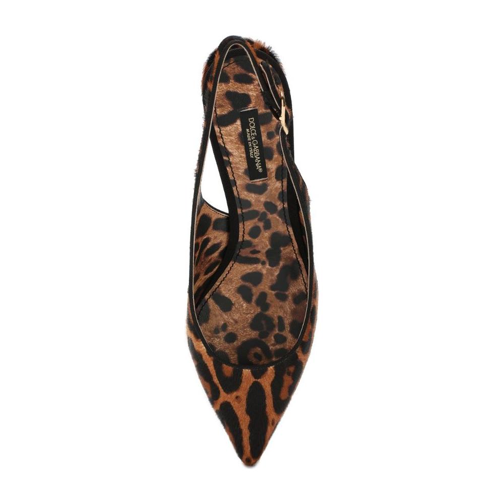 Dolce & Gabbana Brown Leather Di Calfskin Pump Dolce & Gabbana