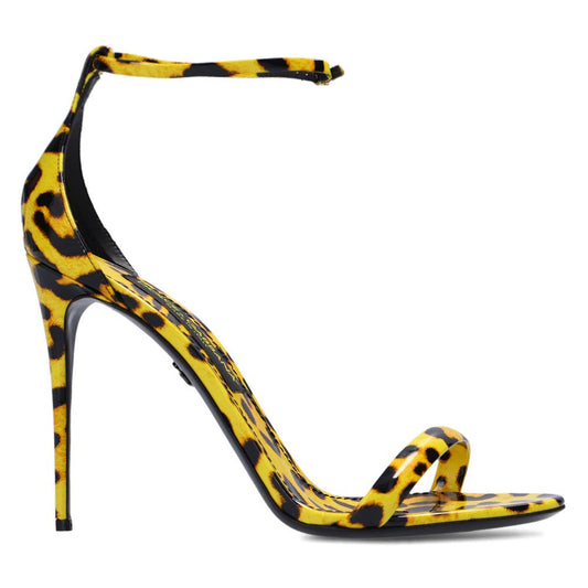 Dolce & Gabbana Yellow Leather Di Calfskin Sandal Dolce & Gabbana