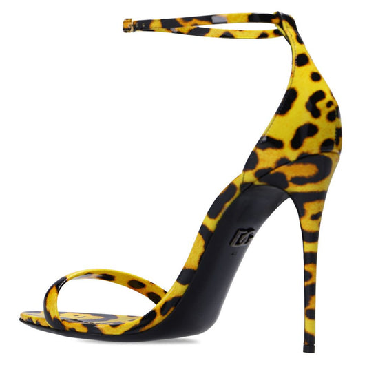 Dolce & Gabbana Yellow Leather Di Calfskin Sandal Dolce & Gabbana