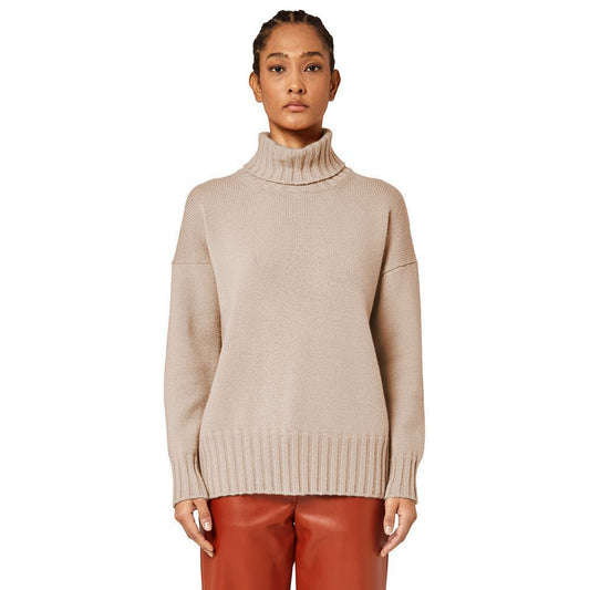 Alpha Studio Beige Cashmere Sweater Alpha Studio