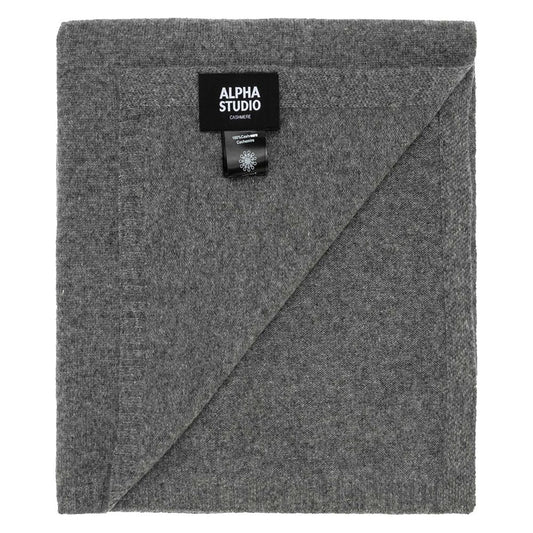 Alpha Studio Gray Cashmere Scarf