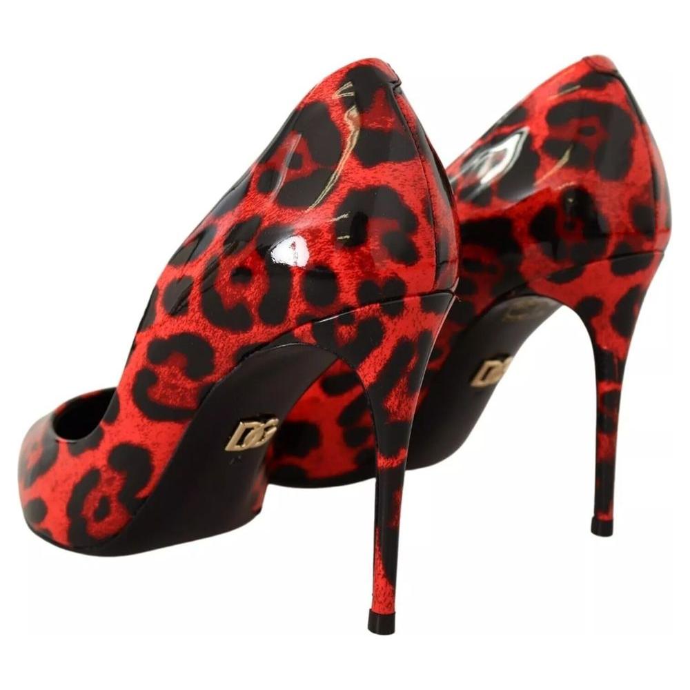 Dolce & Gabbana Red Leather Di Calfskin Pump Dolce & Gabbana