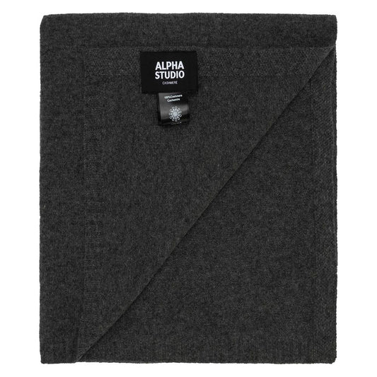 Alpha Studio Gray Cashmere Scarf