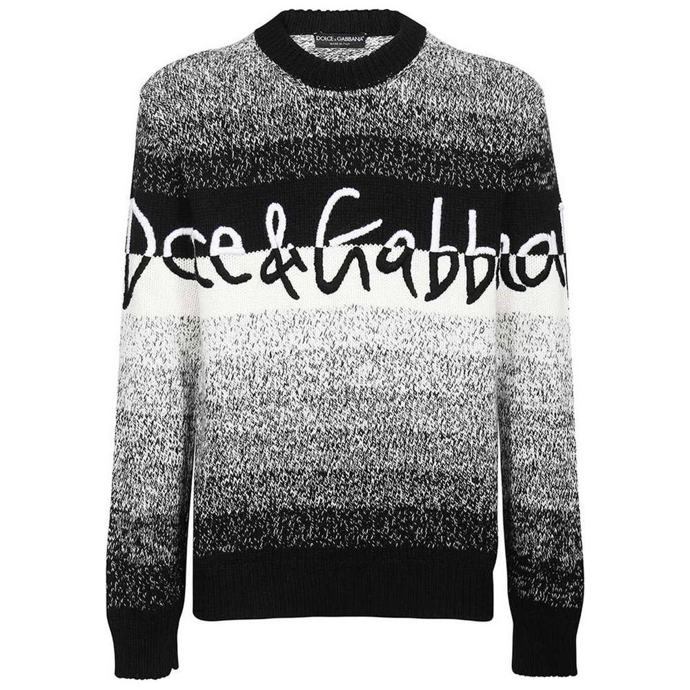 Dolce & Gabbana Black Wool Sweater Dolce & Gabbana