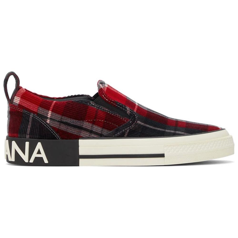 Dolce & Gabbana Red Cotton Sneaker