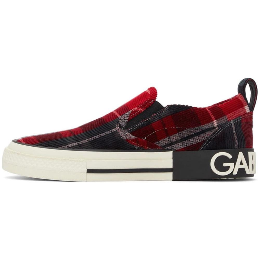 Dolce & Gabbana Red Cotton Sneaker