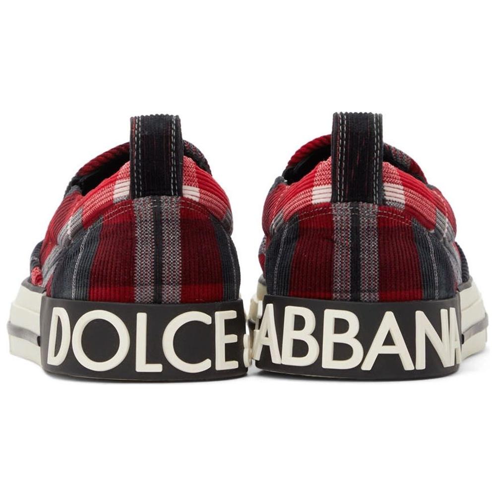 Dolce & Gabbana Red Cotton Sneaker Dolce & Gabbana