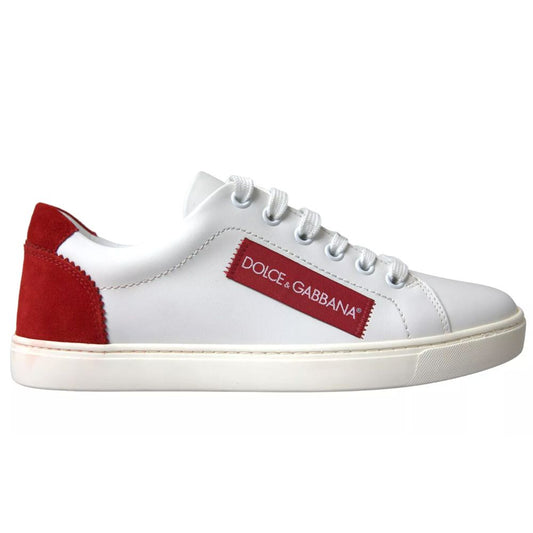 Dolce & Gabbana White Leather Di Calfskin Sneaker Dolce & Gabbana