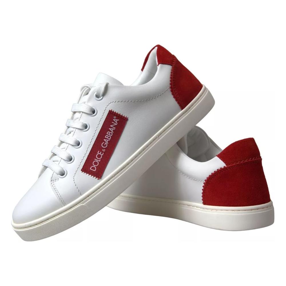 Dolce & Gabbana White Leather Di Calfskin Sneaker Dolce & Gabbana