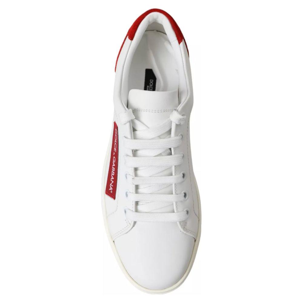 Dolce & Gabbana White Leather Di Calfskin Sneaker Dolce & Gabbana