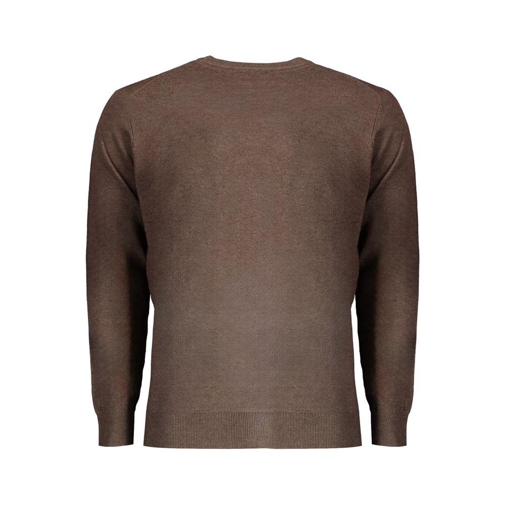 Norway 1963 Brown Wool Men Sweater