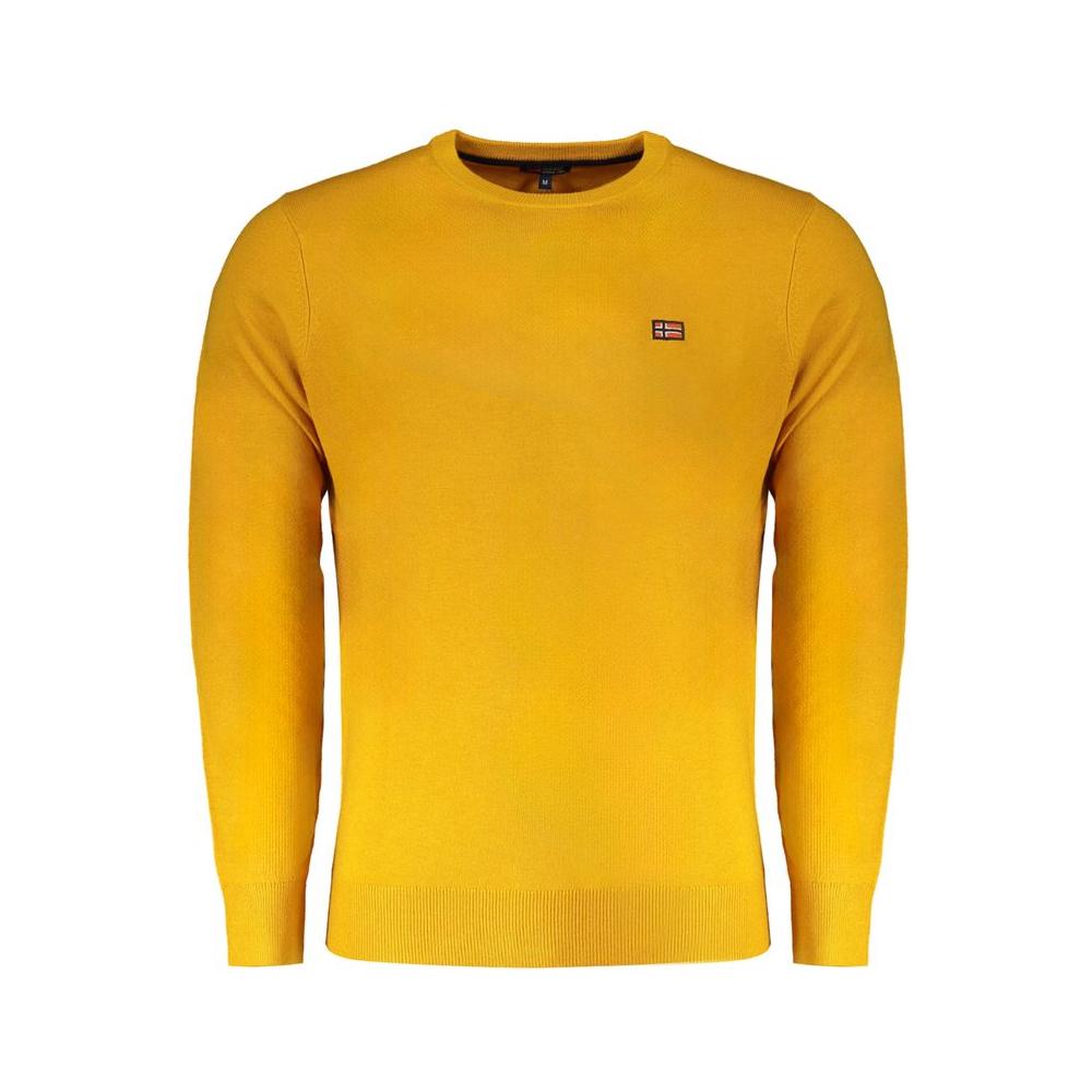 Norway 1963 Yellow Wool Men Sweater