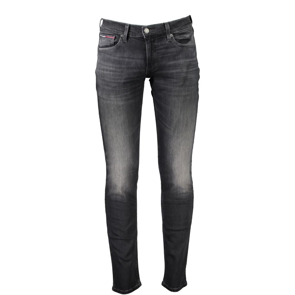 Tommy Hilfiger Black Cotton Jeans & Pant Tommy Hilfiger