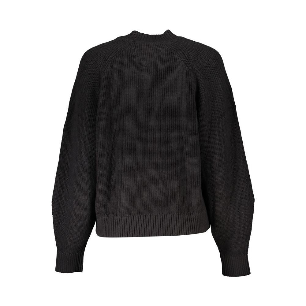 Tommy Hilfiger Black Cotton Sweater Tommy Hilfiger