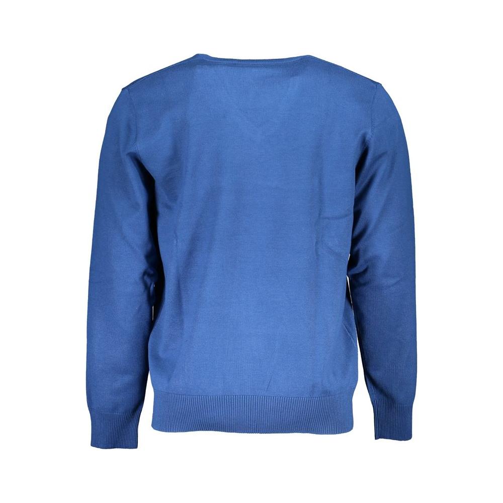 U.S. Grand Polo Blue Nylon Sweater