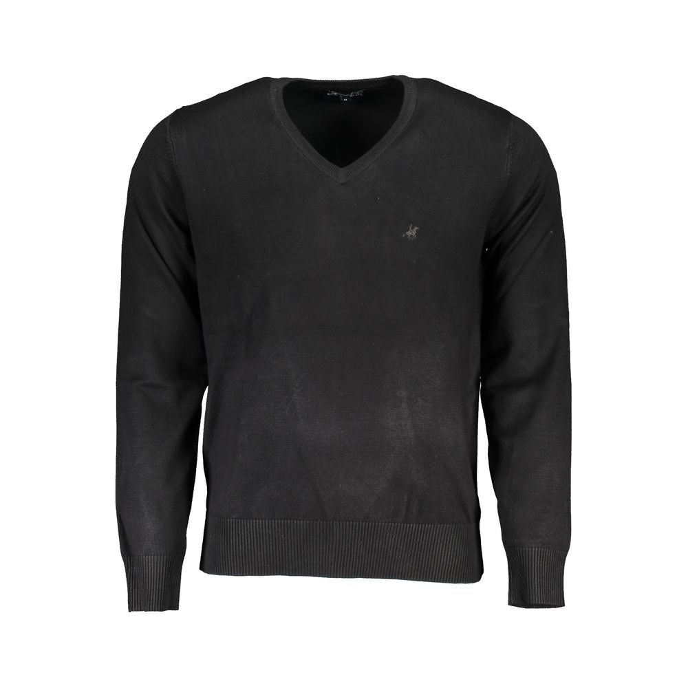 U.S. Grand Polo Black Nylon Sweater U.S. Grand Polo