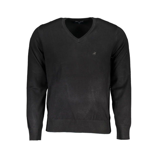 U.S. Grand Polo Black Nylon Sweater