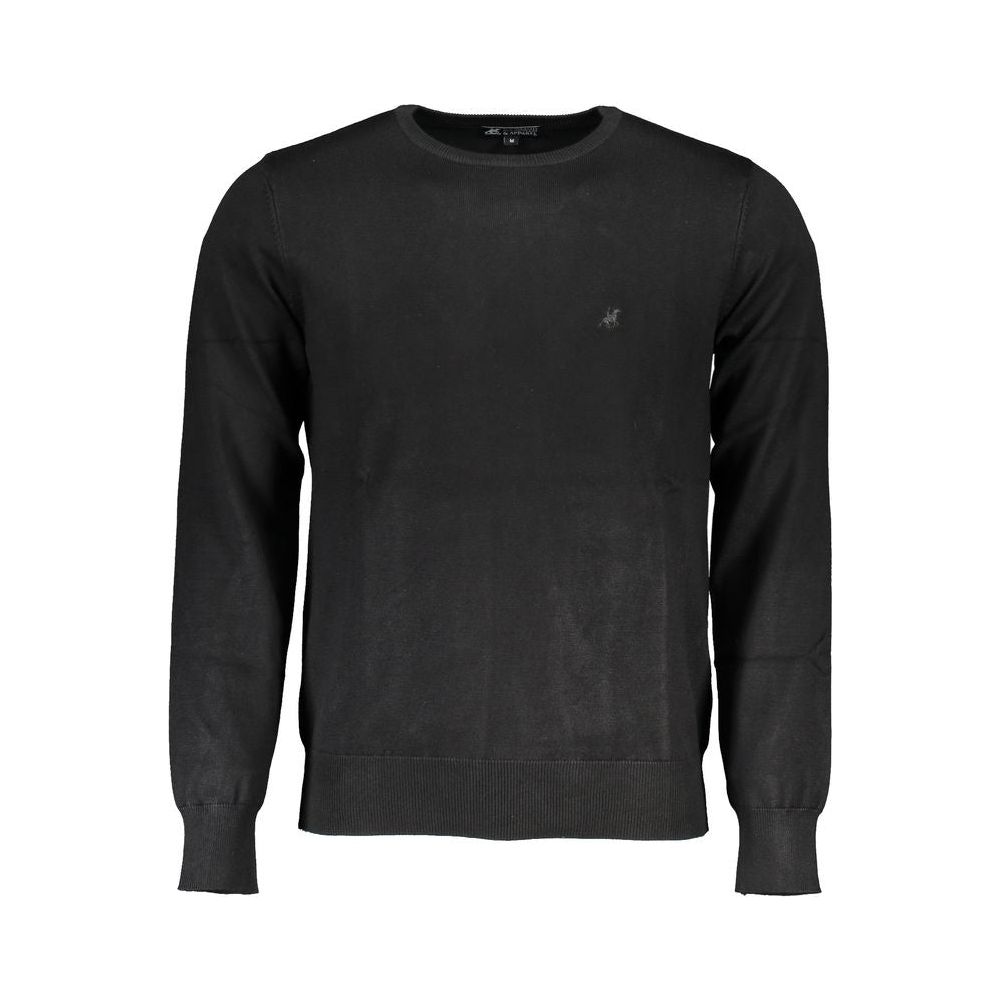 U.S. Grand Polo Black Nylon Sweater