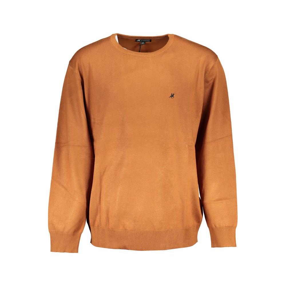 U.S. Grand Polo Brown Nylon Sweater U.S. Grand Polo