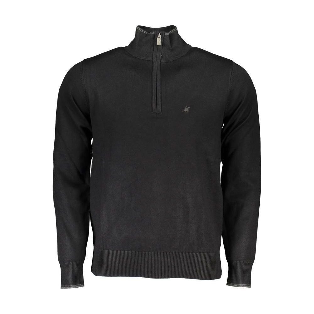 U.S. Grand Polo Black Nylon Sweater