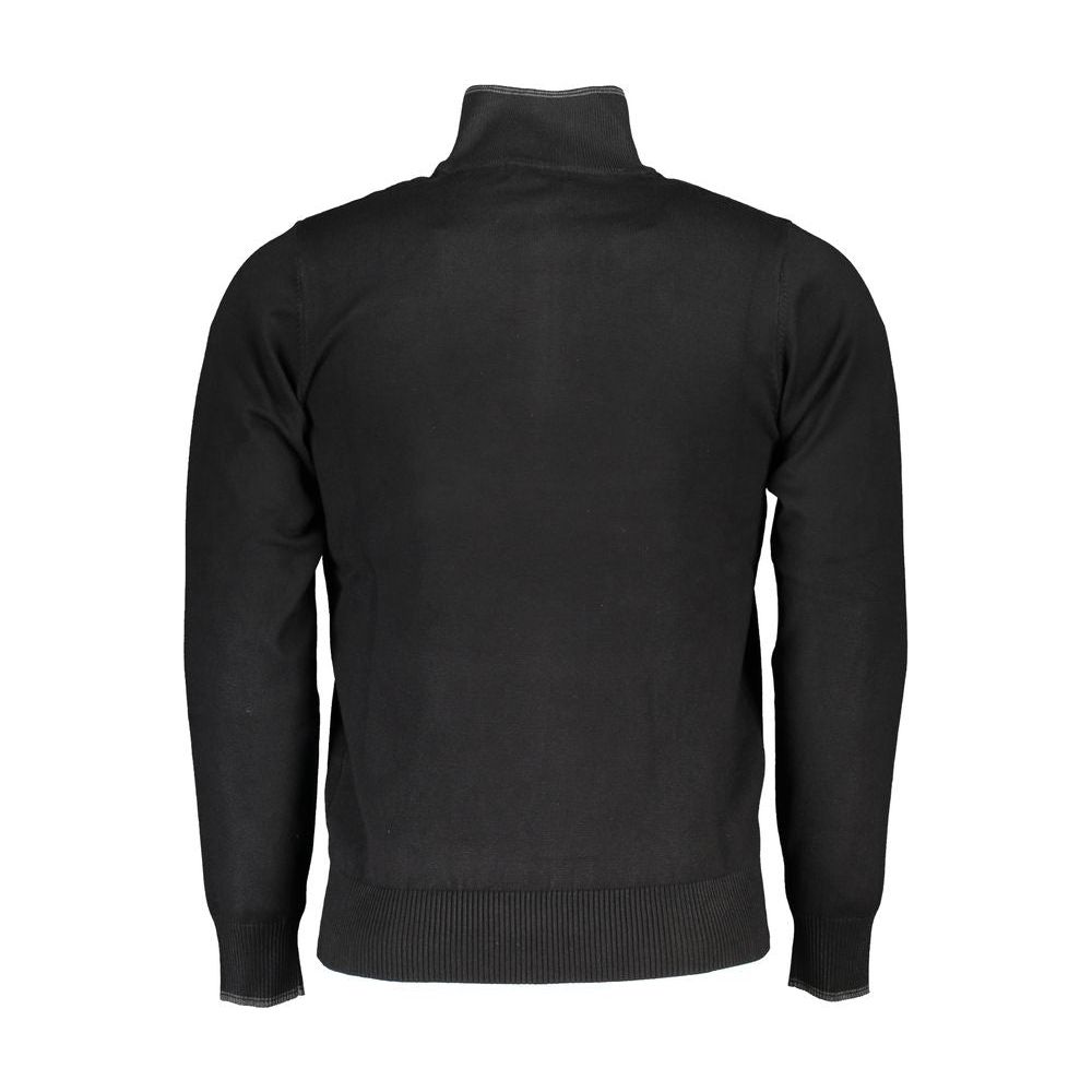 U.S. Grand Polo Black Nylon Sweater