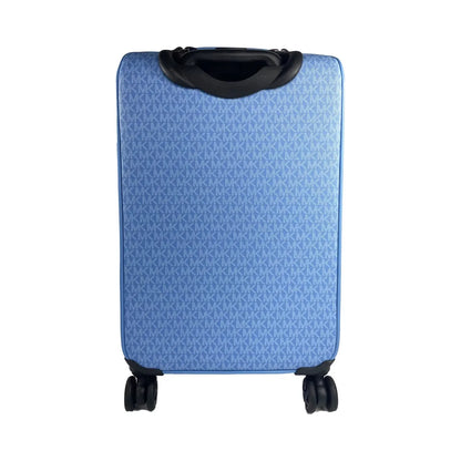 Michael Kors Travel Small Pacific Blue Signature Trolley Rolling Suitcase Carry On Michael Kors