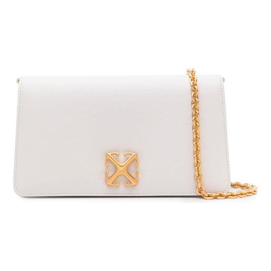 Off-White White Leather Crossbody Bag